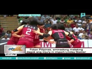 Doton Pilipinas, aminadong malaking dagok ang injury ni import Linday Stalzer