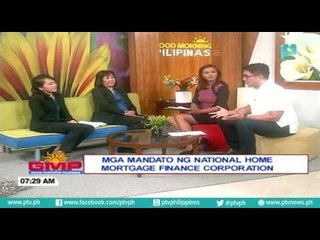 Mga mandato ng National Home Mortgage Finance Corporation