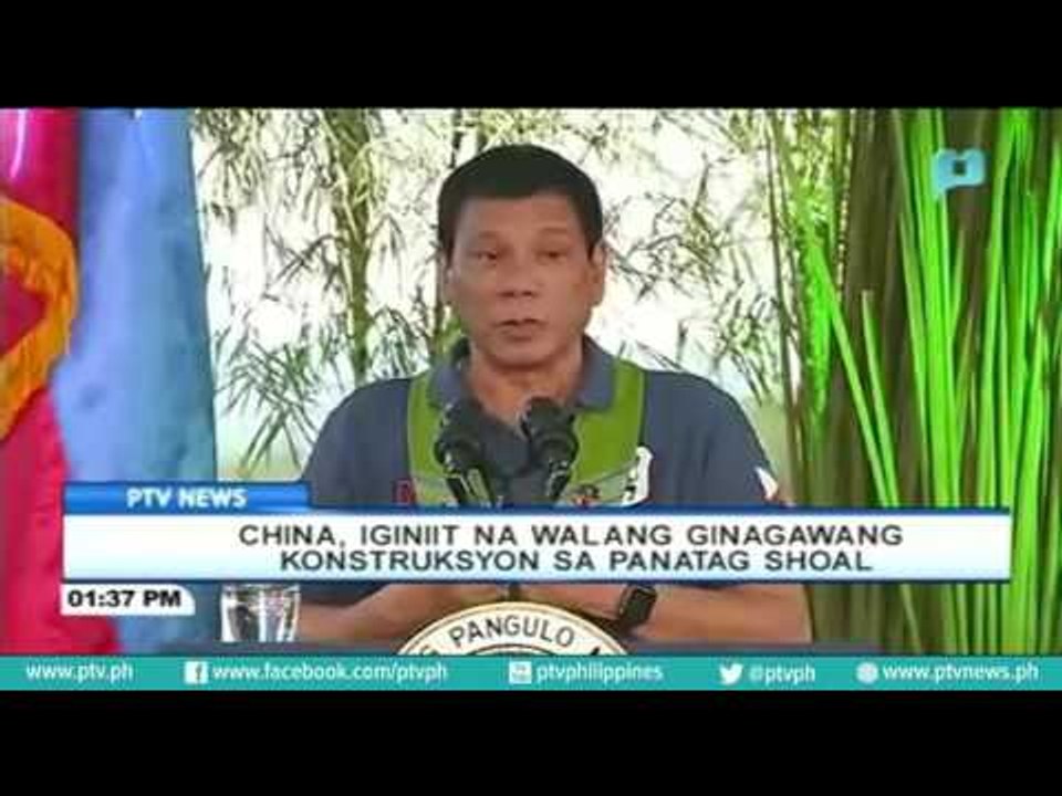 China, iginiit na walang ginagawang konstruksyon sa Panatag Shoal
