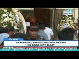 VP Robredo, binisita ang mga biktima ng Davao city blast