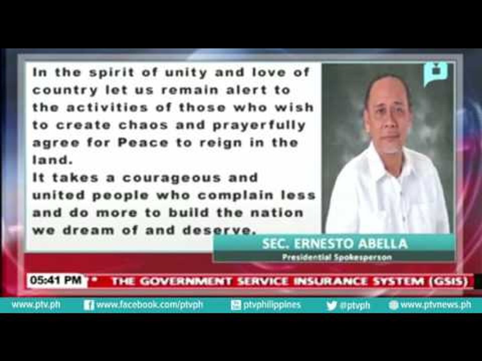 Presidential Spox Abella, nilinaw na sa buong bansa iiral ang dineklarang State of Lawlessness