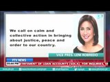 VP Robredo, nanawagan na maging mahinahon at alerto matapos ang nangyaring pagsabog sa Davao City