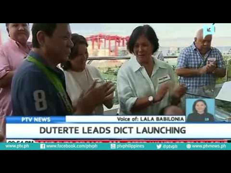 Duterte leads DICT launching