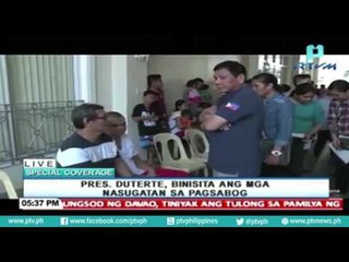 #PresidentDuterte, personal na ininspeksyon ang Blast site