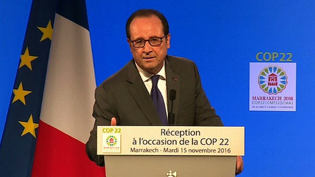Discours lors de la réception à l'occasion de la COP22