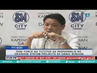 Task Force na tututok sa pagpapabilis ng drainage system projects sa Davao, bubuuin