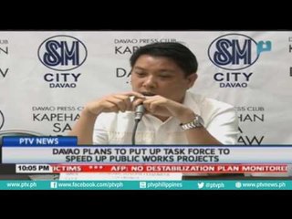 Davao plans to put up task force to speed up public works projects
