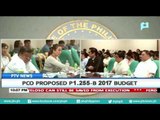 PCO, proposed P1.255-B 2017 budget