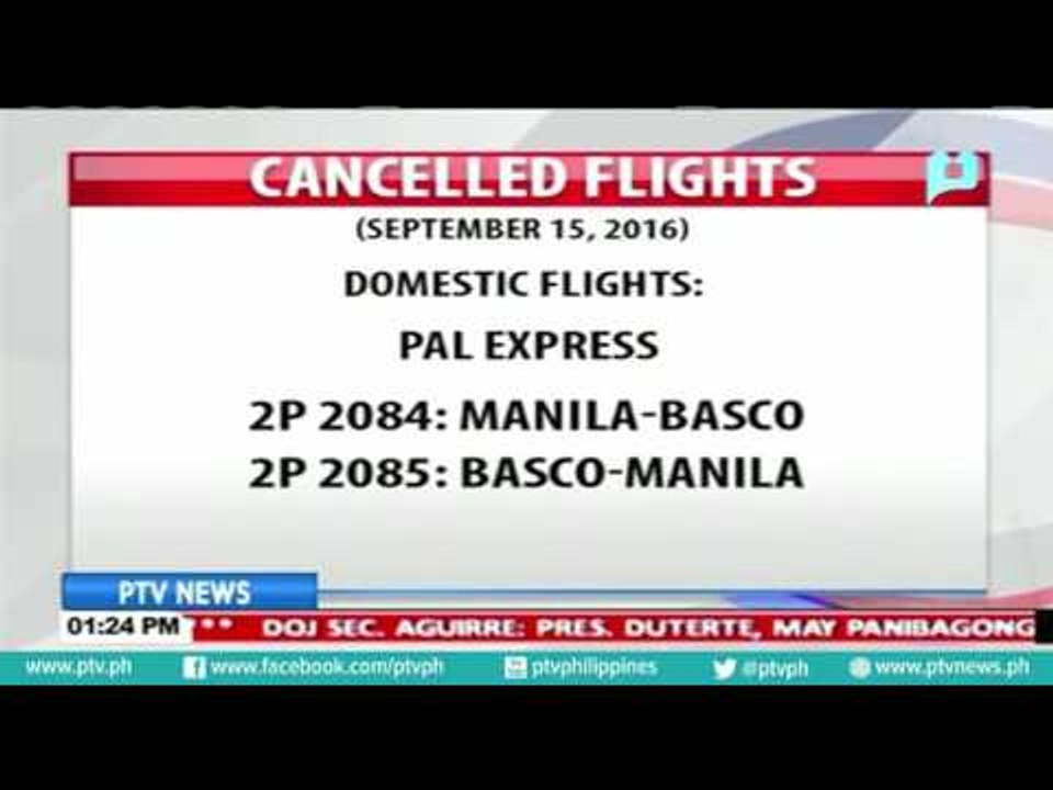 Ilang fligts ngayong araw kanselado dahil sa masamang panahon
