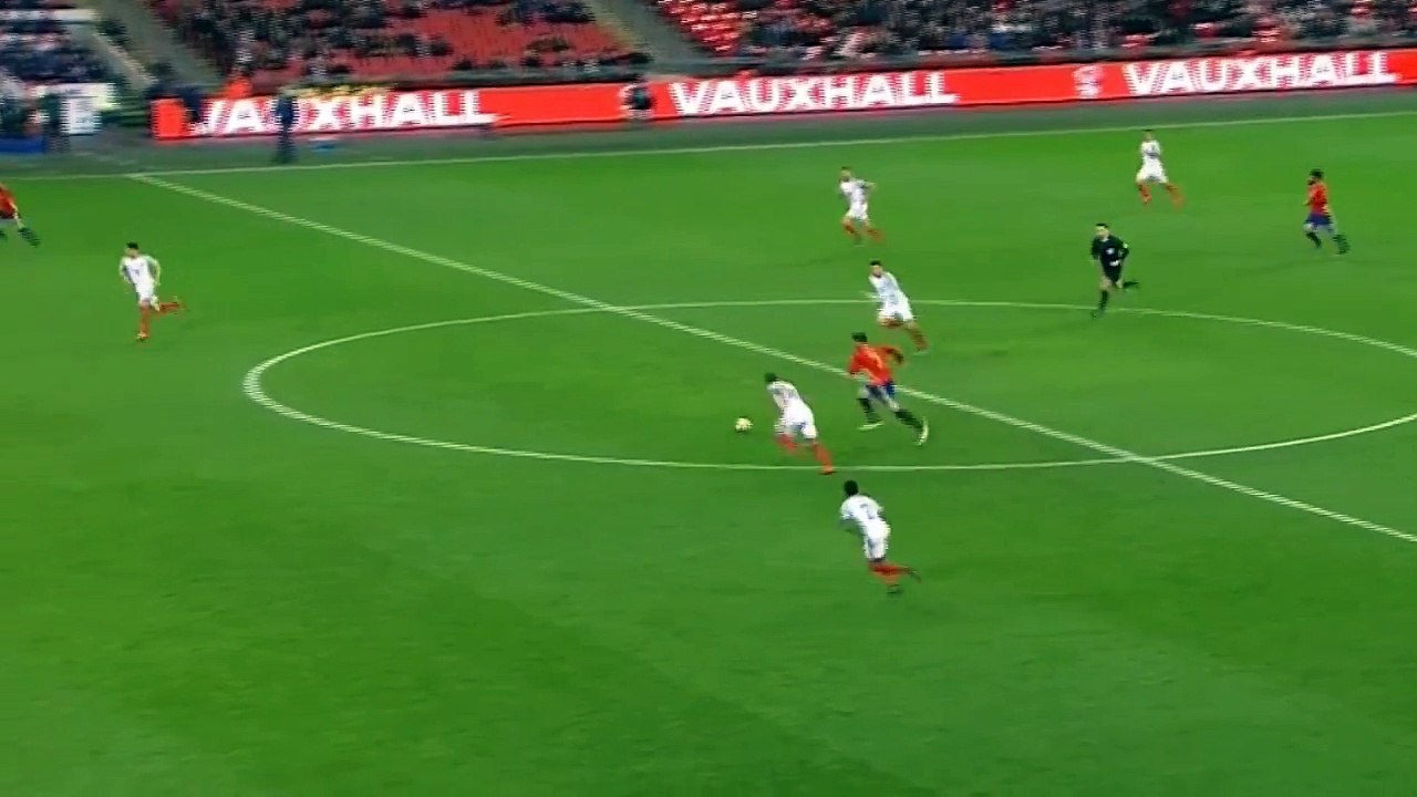 Iago Aspas Goal - England vs Spain 2-1 (Friendly Match 2016)
