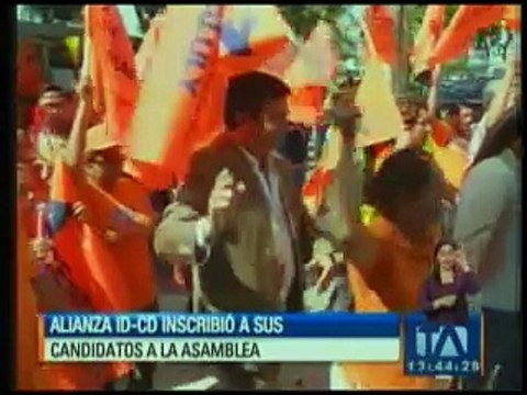 Alianza Izquierda Democrática - Centro Democrático inscribió a sus candidatos a la Asamblea
