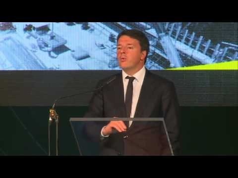 Caltanissetta - Renzi al cantiere stradale sulla SS 640 Agrigento-Caltanissetta (16.11.16)