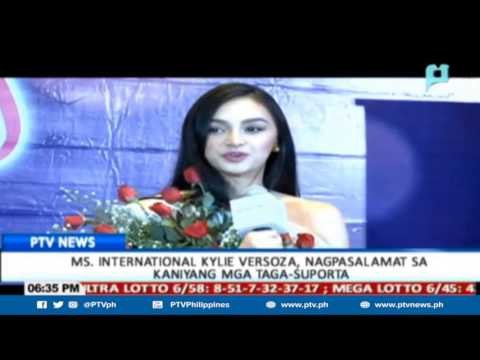 Ms. International Kylie Versoza, nagpasalamat sa kaniyang mga taga-suporta