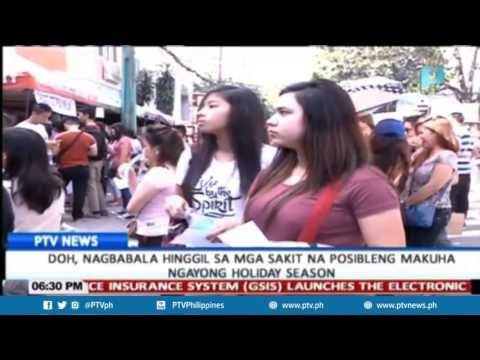 DoH, nagbabala hinggil sa mga sakit na posibleng makuha ngayong holiday season