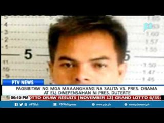 Pagbibitaw ng mga maaanghang na salita vs Pres. Obama at EU, dinepensahan ni Pres. Duterte