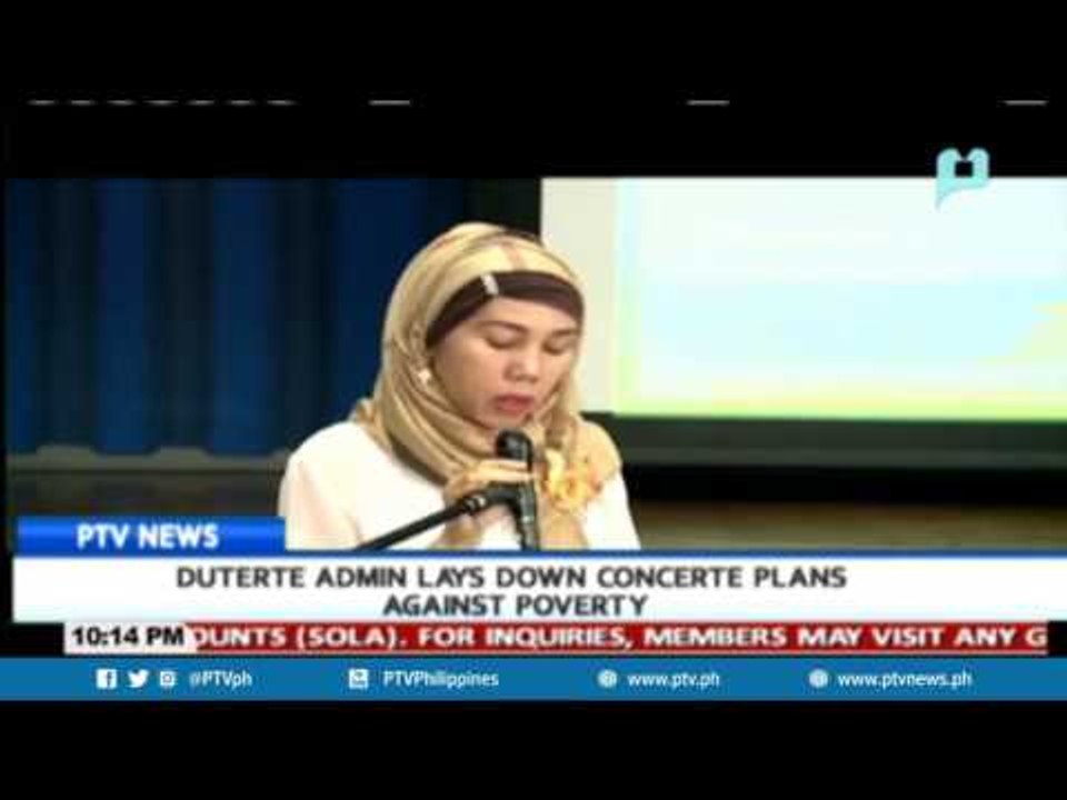 Duterte admin lays down concerte plans against poverty