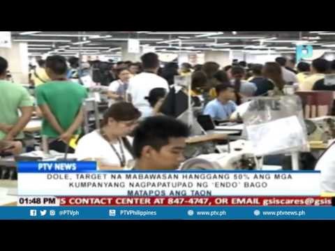 DOLE, target na mabawasan hanggang 50% ang mga kumpanyang nagpapatupad ng endo bago matapos ang taon