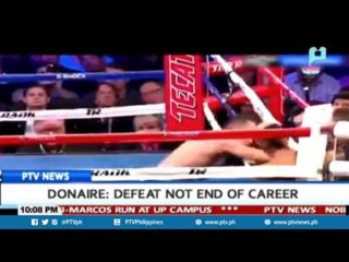 Donaire: Defeat not end of career