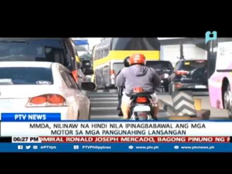MMDA, nilinaw na hindi nila ipinagbabawal ang mga motor sa mga pangunahing lansangan
