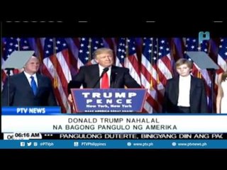 Donald Trump, nahalal na bagong pangulo ng Amerika