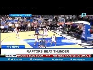 SPORTS NEWS: Raptors beat Thunder