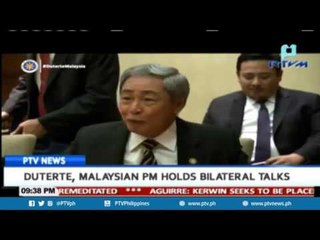 Duterte, Malasyian PM holds bilateral talks