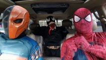 Superheroes Dancing in a Car Spiderman Venom Batman Movie in Real Life Marvel DC Star Wars