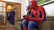 superheroes in real life spiderman vs joker funny superhero movie superhero prank