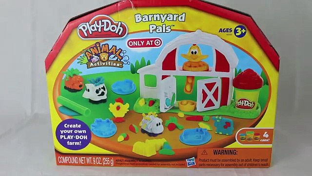 Play-Doh Farm Barnyard Pals Play Doh Set Playdough Animals Barn Hair Play-Doh Dog DisneyCarToys