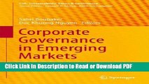 Read Corporate Governance in Emerging Markets: Theories, Practices and Cases (CSR, Sustainability,