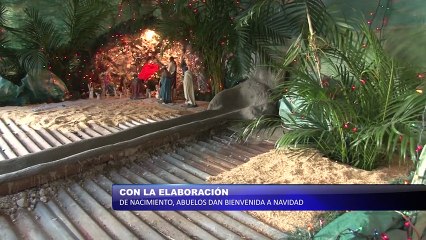 Abuelos dan bienvenida a la navidad
