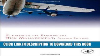 Best Seller Elements of Financial Risk Management, Second Edition Free Read