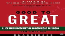 Best Seller Good to Great CD: Why Some Companies Make the Leap...And Others Don t Free Read