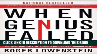 Ebook When Genius Failed: The Rise and Fall of Long-Term Capital Management Free Download