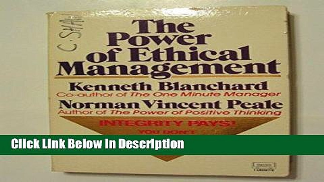 [PDF] Power of Ethical Management [PDF] Full Ebook