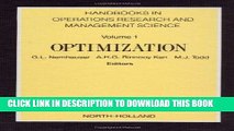 Ebook Optimization, Volume 1 (Handbooks in Operations Research and Management Science) Free Read