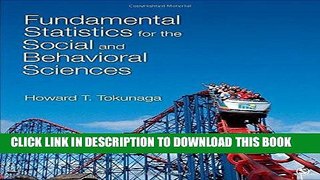 Read Now Fundamental Statistics for the Social and Behavioral Sciences PDF Book