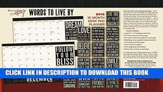 Ebook Words to Live By 2016 Desk Pad Planner Calendar Free Read