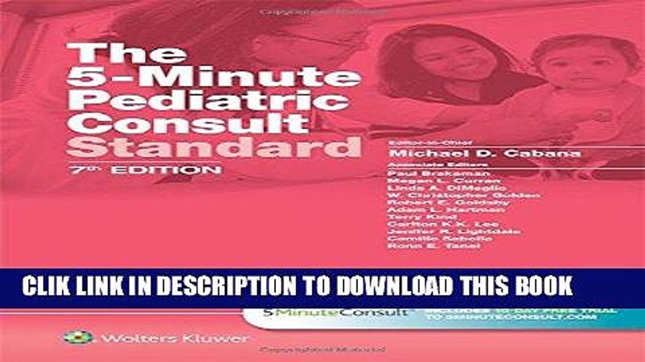 [PDF] The 5-Minute Pediatric Consult Standard Edition: 10-day Enhanced Online Access + Print (The