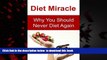 Best books  Diet Miracle: Why You Should Never Diet Again: (Paleo Diet, Atkin Diet, Weight Loss,