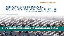 Best Seller Managerial Economics: Markets and the Firm (Upper Level Economics Titles) Free Read