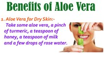 Aloe Vera Gel Benefits _ How to get clear n glowing skin at home _ Health Tips In English