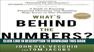 PDF What s Behind the Numbers?: A Guide to Exposing Financial Chicanery and Avoiding Huge Losses