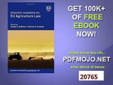 Research Handbook on EU Agriculture Law (Research Handbooks in European Law series) (Elgar Original reference)