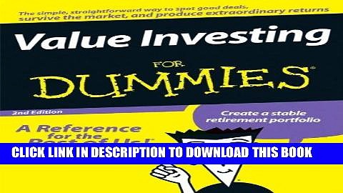[PDF] Value Investing For Dummies Full Online