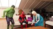 Spiderman Need To Gain Some Muscles - With Frozen Elsa & Hulk - Fun Superheroes Movie In Real Life