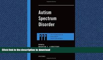 FAVORITE BOOK  Autism Spectrum Disorder (Pittsburgh Pocket Psychiatry Series) FULL ONLINE