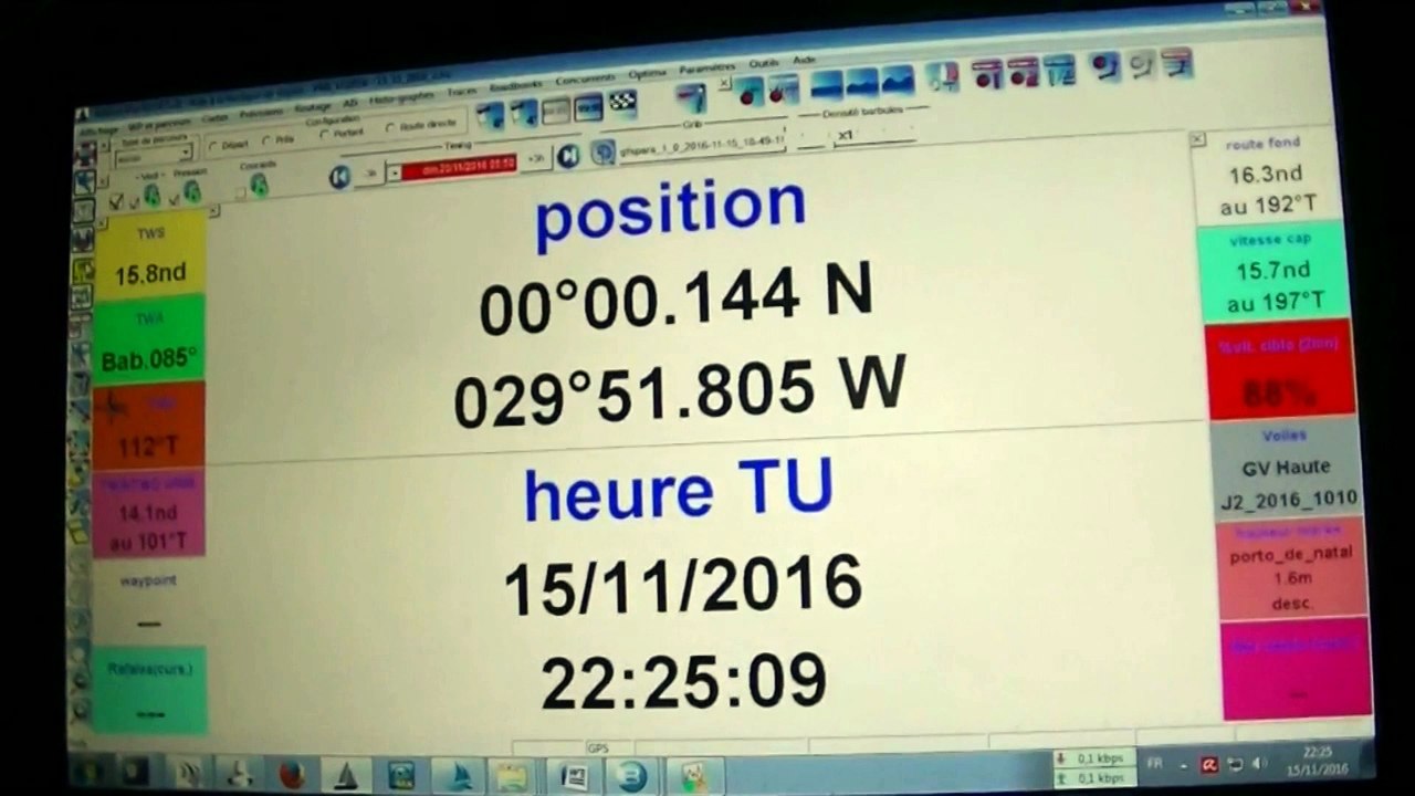 Le passage de l'équateur avec Vincent Riou / Vendée Globe