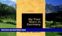 Best Buy Deals  My Four Years in Germany  Best Seller Books Best Seller