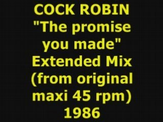 COCK ROBIN  "The promise you made"  Maxi 45 rpm